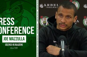 Joe Mazzulla DEFENDS Jayson Tatum's Play | Celtics vs Trail Blazers Postgame Interview