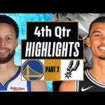 Golden State Warriors vs San Antonio Spurs 4th QTR - PART 2 Highlights | Mar 11 | 2024 NBA Season