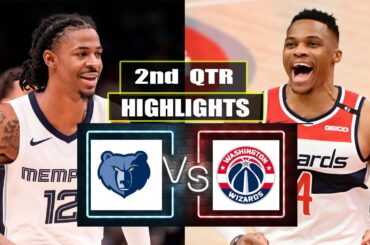 Washington Wizards vs Memphis Grizzlies 2nd QTR Highlights | March 12 | 2024 NBA Season