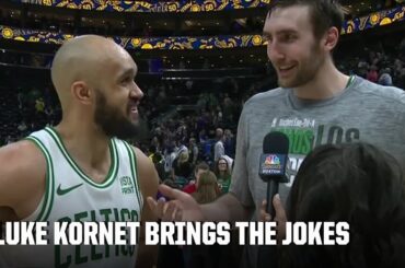 Luke Kornet compares Derrick White’s performance vs. Jazz to…. Ryan Gosling | NBA on ESPN