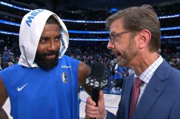 Kyrie Irving talks win vs Warriors, Postgame Interview 🎤