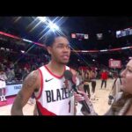 Anfernee Simons Postgame Interview | Portland Trail Blazers 106, Atlanta Hawks 102