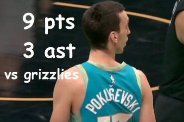 Aleksej Pokusevski 9 Pts 3 Ast Charlotte Hornets vs Memphis Grizzlies HIGHLIGHTS