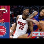 Miami Heat vs Detroit Pistons Full Highlights 1st QTR - P1 | Mar 15 | NBA Season 2023-2024