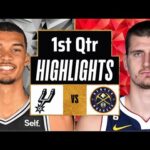 Denver Nuggets vs San Antonio Spurs Full Highlights 1st QTR | Mar 15 | 2024 NBA Regular Season