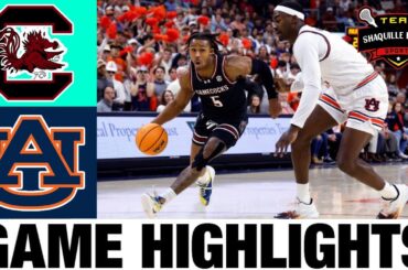 #15 South Carolina vs #12 Auburn Highlights | NCAA Men's Basketball | 2024 College Basketball