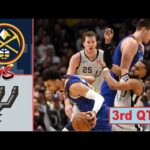 Denver Nuggets vs San Antonio Spurs Full Highlights 3rd QTR - P1 | 15 Mar | NBA Season 2023-2024