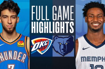 THUNDER at GRIZZLIES | FULL GAME HIGHLIGHTS | March 16, 2024