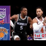 New York Knicks vs Sacramento Kings Full Highlights 1st QTR - P2 | Mar 16 | NBA Season 2023-2024