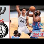 Brooklyn Nets vs San Antonio Sours Full Highlights 2nd QTR - P2 | 17 Mar | NBA Season 2023-2024