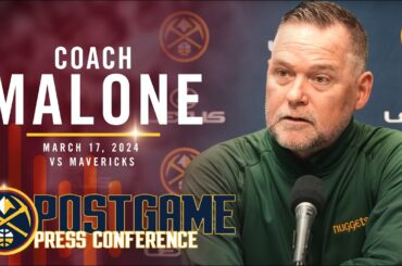 Coach Malone Full Post Game Press Conference vs. Mavericks 🎙