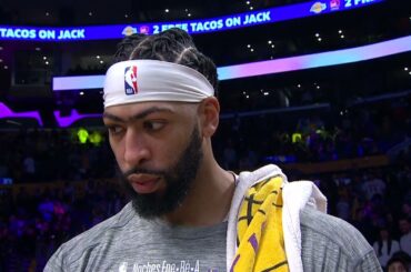 Anthony Davis talks HUGE WIN against the Timberwolves 🎤