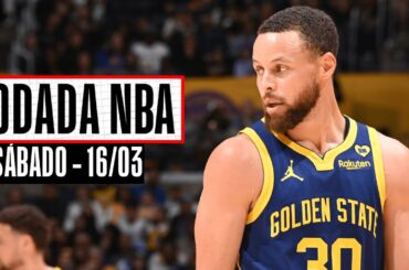 Curry vence LeBron em duelo ACIRRADO entre Warriors e Lakers - Rodada NBA 16/03