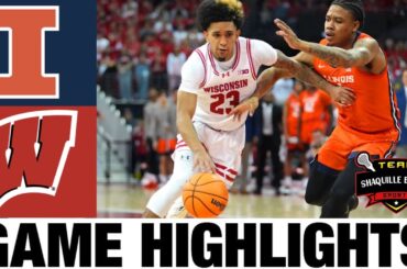 #13 Illinois vs Wisconsin Highlights | 2024 Big Ten Men's Basketball Championship