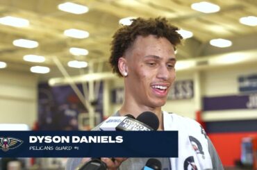 Dyson Daniels on participating in practice, rehab | Pelicans Practice 3/18/2024