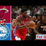 Miami Heat vs Philadelphia 76ers Full Highlights 1st QTR - P2 | 18 Mar | NBA Season 2023-2024