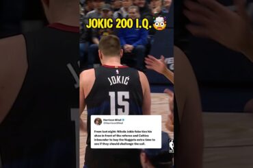 Jokic with more BIG BRAIN TACTICS!🤯