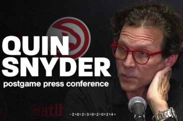 Hawks vs. Lakers Postgame Press Conference: Quin Snyder