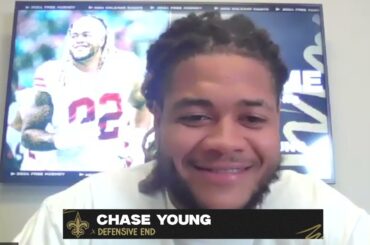 Chase Young's 1st Interview | New Orleans Saints