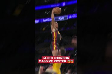 Cannot stop watching this #jalenjohnson #atlantahawks #nba #shorts #poster #dunk