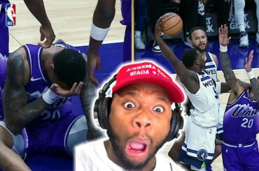 Anthony Edwards UNREAL POSTER 😱 DUNK OF THE YEAR!!! Minnesota Timberwolevs vs Utah Jazz - REACTION