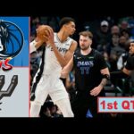 San Antonio Spurs vs Dallas Mavericks Full Highlights 1st QTR - P1 | Mar 19 | NBA Season 2023-2024