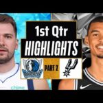 Dallas Mavericks vs San Antonio Spurs 1st QTR - PART 2 Highlights | Mar 19 | 2024 NBA Regular Season