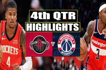 Washington Wizards vs Houston Rockets 4th QTR HIGHLIGHTS | March 19 | 2024 NBA Season