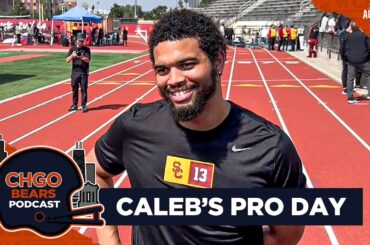 PRO DAY: Caleb Williams Throws with Chicago Bears' Brass in Attendance | CHGO Bears Podcast