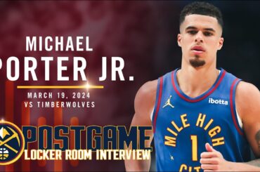 Michael Porter Jr. Full Post Game Locker Room Interview vs. Timberwolves 🎙