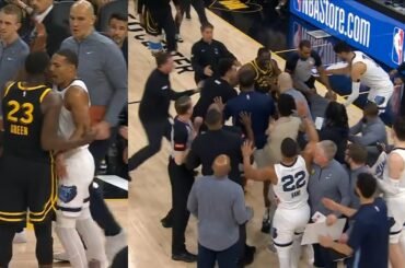Draymond Green gets into it with Desmond Bane and Grizzlies coach gets taken out