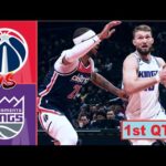 Sacramento Kings vs Washington Wizards Full Highlights 1st QTR - P2 | Mar 21 | NBA Season 2023-2024