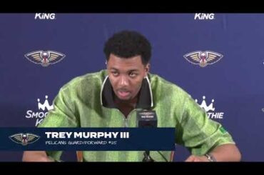 Trey Murphy III talks pace in loss | Pelicans-Magic Postgame Interview 3/21/2024