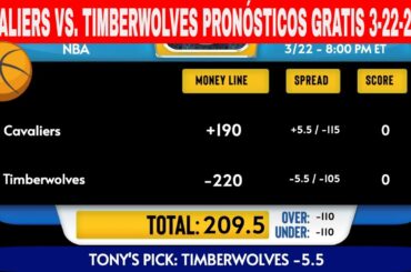 Cleveland Cavaliers vs Minnesota Timberwolves 3/22/2024 Pronósticos GRATIS de la NBA, de Apuestas