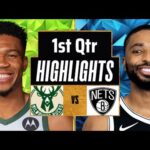 Milwaukee Bucks vs. Brooklyn Nets 1st-QTR Full Highlights | March 21 | NBA Season 2024