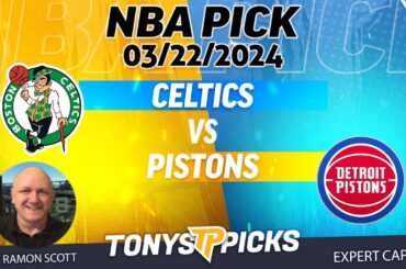 Boston Celtics vs. Detroit Pistons 3/22/2024 FREE NBA Picks and Predictions for Today by Ramon Scott