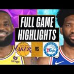 Los Angeles Lakers vs Philadelphia 76ers Full Game Highlights| Mar 22 | 2024 NBA Regular Season