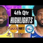 Los Angeles Lakers vs Philadelphia 76ers 4th QTR - PART 2 Highlights|Mar 22| 2024 NBA Regular Season