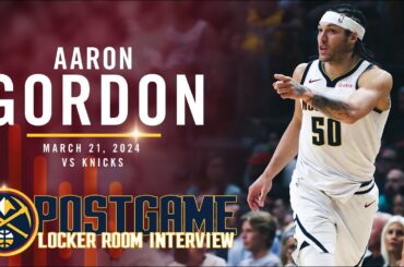 Aaron Gordon Full Post Game Locker Room Interview vs. Knicks 🎙