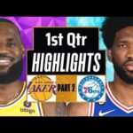 Los Angeles Lakers vs Philadelphia 76ers 1st QTR - PART 2 Highlights|Mar 22| 2024 NBA Regular Season