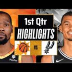 Phoenix Suns vs San Antonio Spurs Full Highlights 1st QTR | Mar 23 | 2024 NBA Regular Season