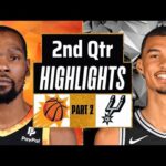 Phoenix Suns vs San Antonio Spurs 2nd QTR - PART 2 Highlights | Mar 23 | 2024 NBA Regular Season