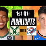 Milwaukee Bucks vs Oklahoma City Thunder 1st QTR-PART 2 Highlights | Mar 24 |2024 NBA Regular Season