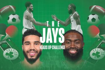 Jayson Tatum and Jaylen compete in football, corn hole, Heads Up and more hilarious challenges 😂