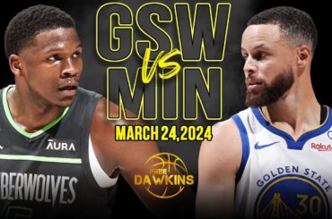 Golden State Warriors vs Minnesota Timberwolves Full Game Highlights | March 24, 2024 | FreeDawkins