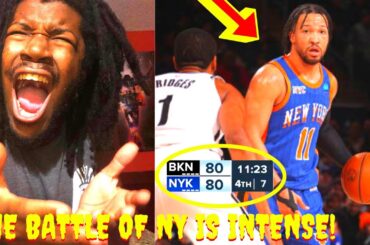 KNICKS VS NETS REACTION 2024 BROOKLYN NETS VS NEW YORK KNICKS HIGHLIGHTS REACTION 2024