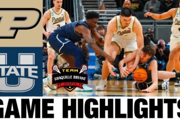 #1 Purdue vs Utah State Highlights | 2024 NCAA Men's Basketball Championship | College Basketball