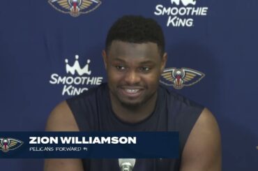 Zion Williamson talks chemistry with CJ McCollum, upcoming homestand | Pelicans at Pistons Postgame