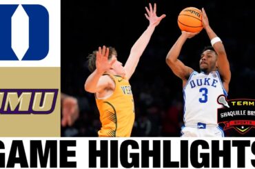 #4 Duke vs James Madison Highlights | 2024 NCAA Men's Basketball Championship | College Basketball