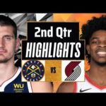 Denver Nuggets vs Portland Trail Blazers Full Highlights 2nd QTR | Mar 23 | 2024 NBA Regular Season